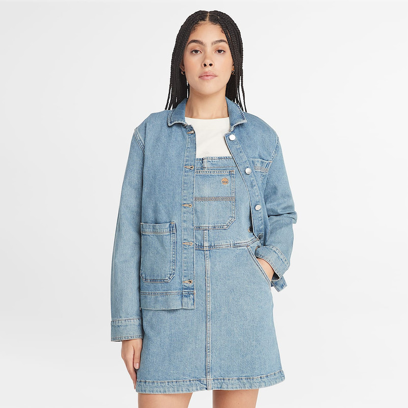 Timberland Women's Kempshire Denim Chore Jacket outlook