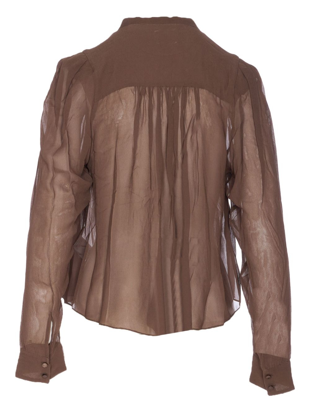 button-front sheer shirt - 2