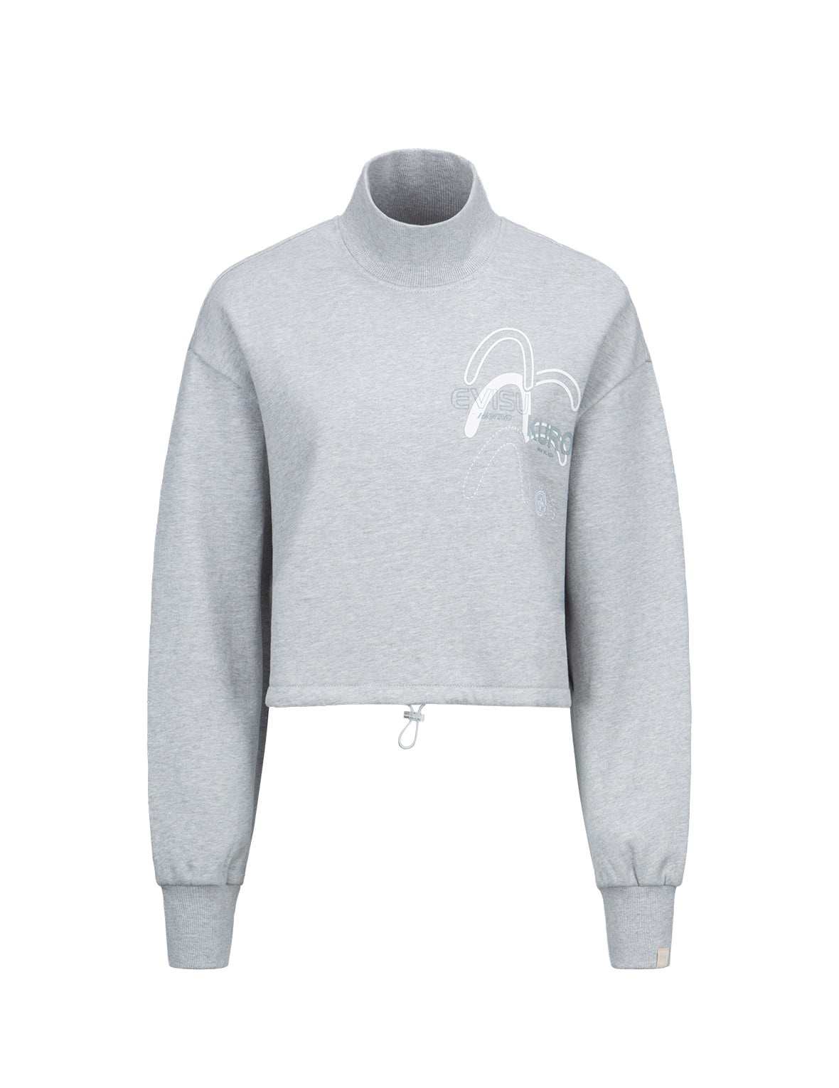 Triple Seagull Print Turtle Neck Sweatshirt - 15