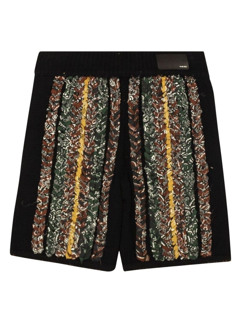bandana-print braided shorts - 2