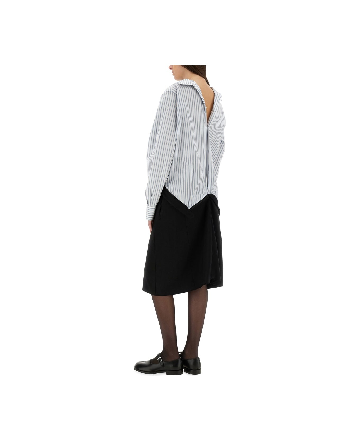 Inverted Striped Dress-shirt - 2