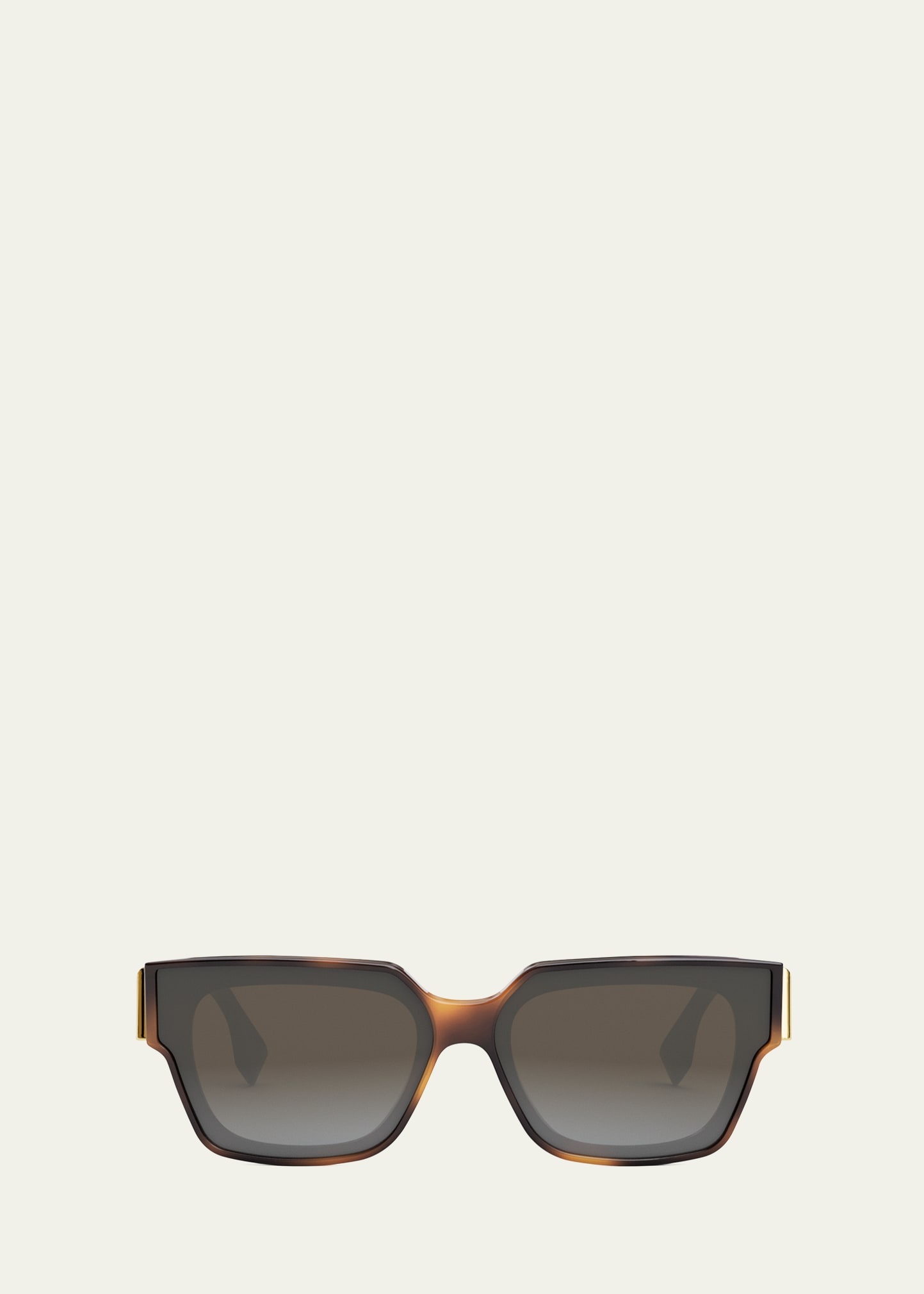 Oversized F Square Acetate Sunglasses - 2