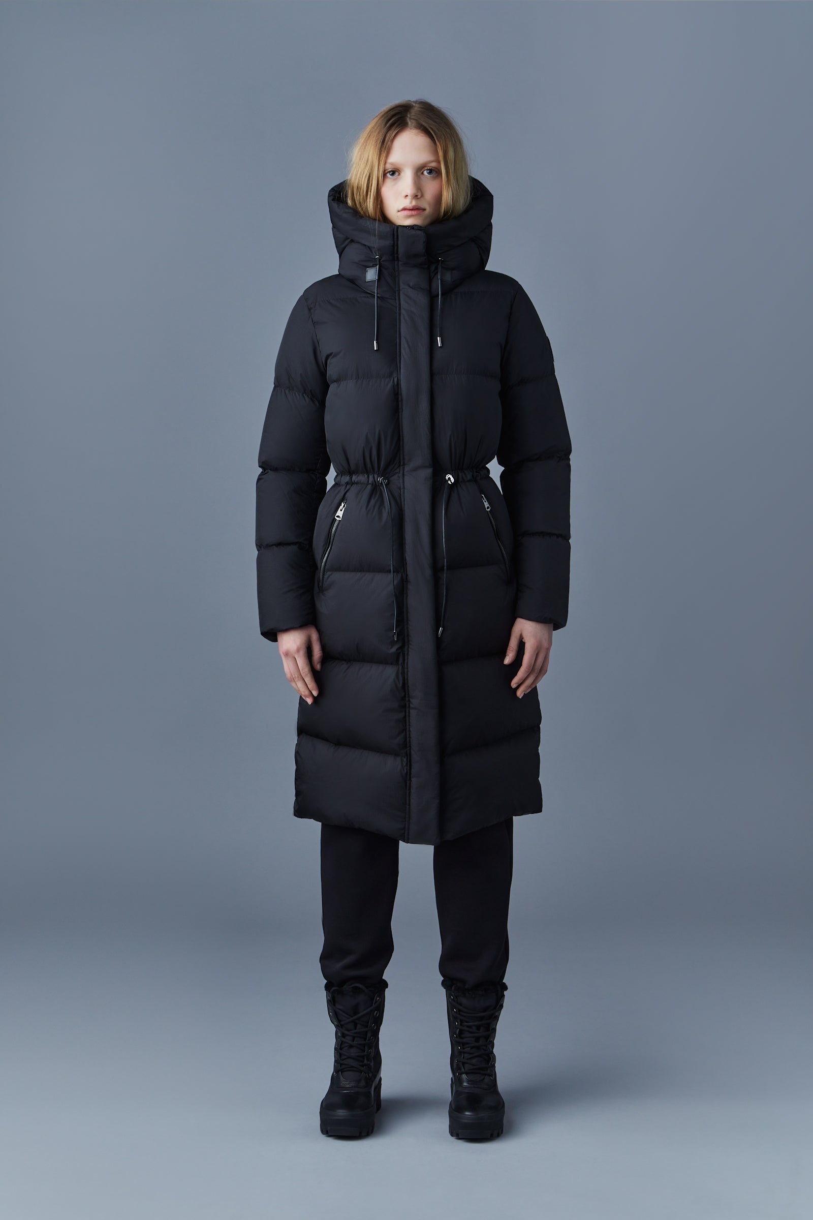 ISHANI foil shield long down coat with hood - 2