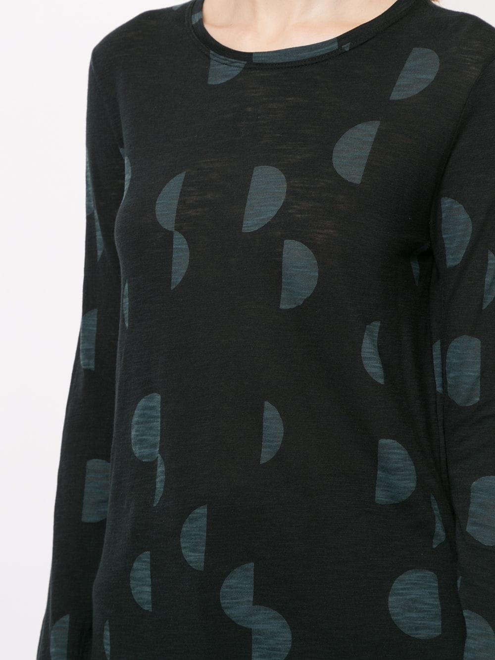 circle print long-sleeve top - 5