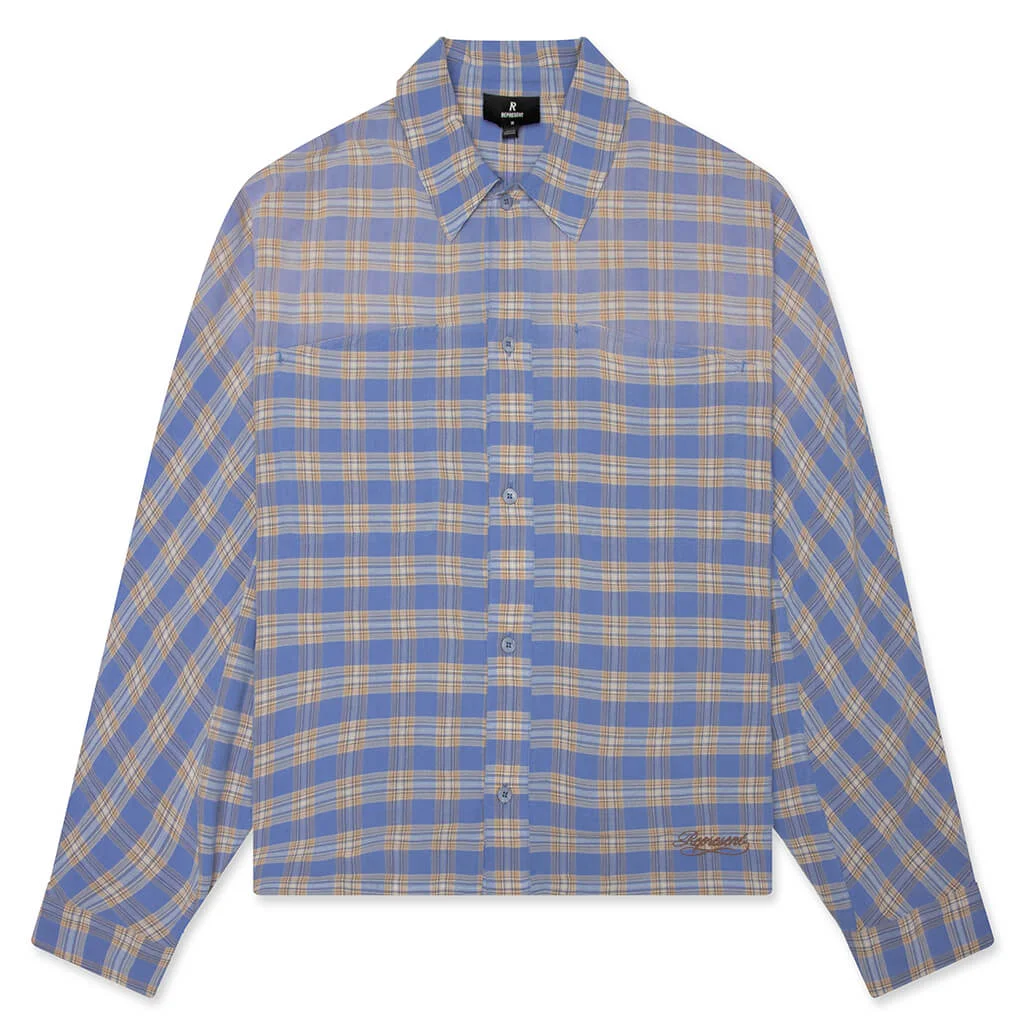 SANTA MONICA FLANNEL - DRIFT BLUE - 1