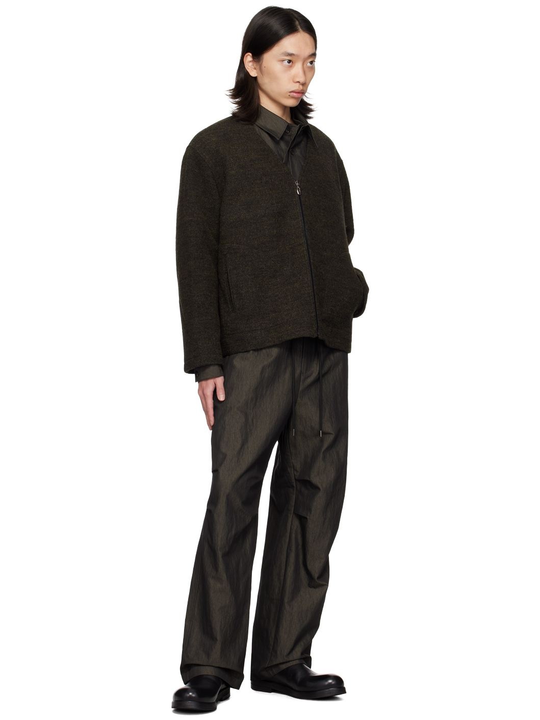 Black Drawstring Trousers - 4