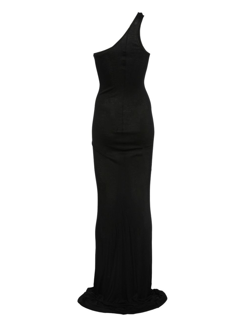 Rick Owens Lilies one-shoulder ruched dress outlook