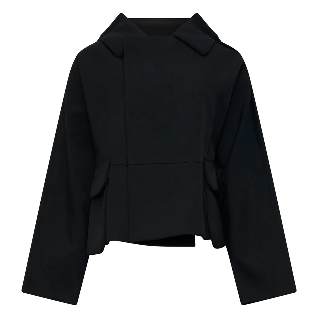 Cropped Button-Up Jacket - 1