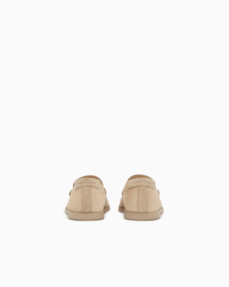 EMPORIO ARMANI VELOUR SUEDE LOAFERS outlook