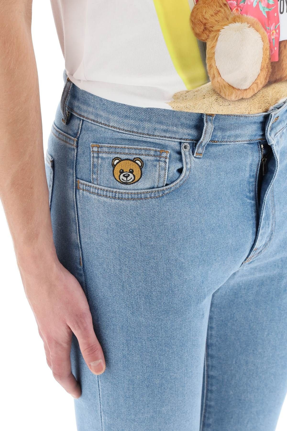 JEANS WITH TEDDY BEAR EMBROIDERY - 5