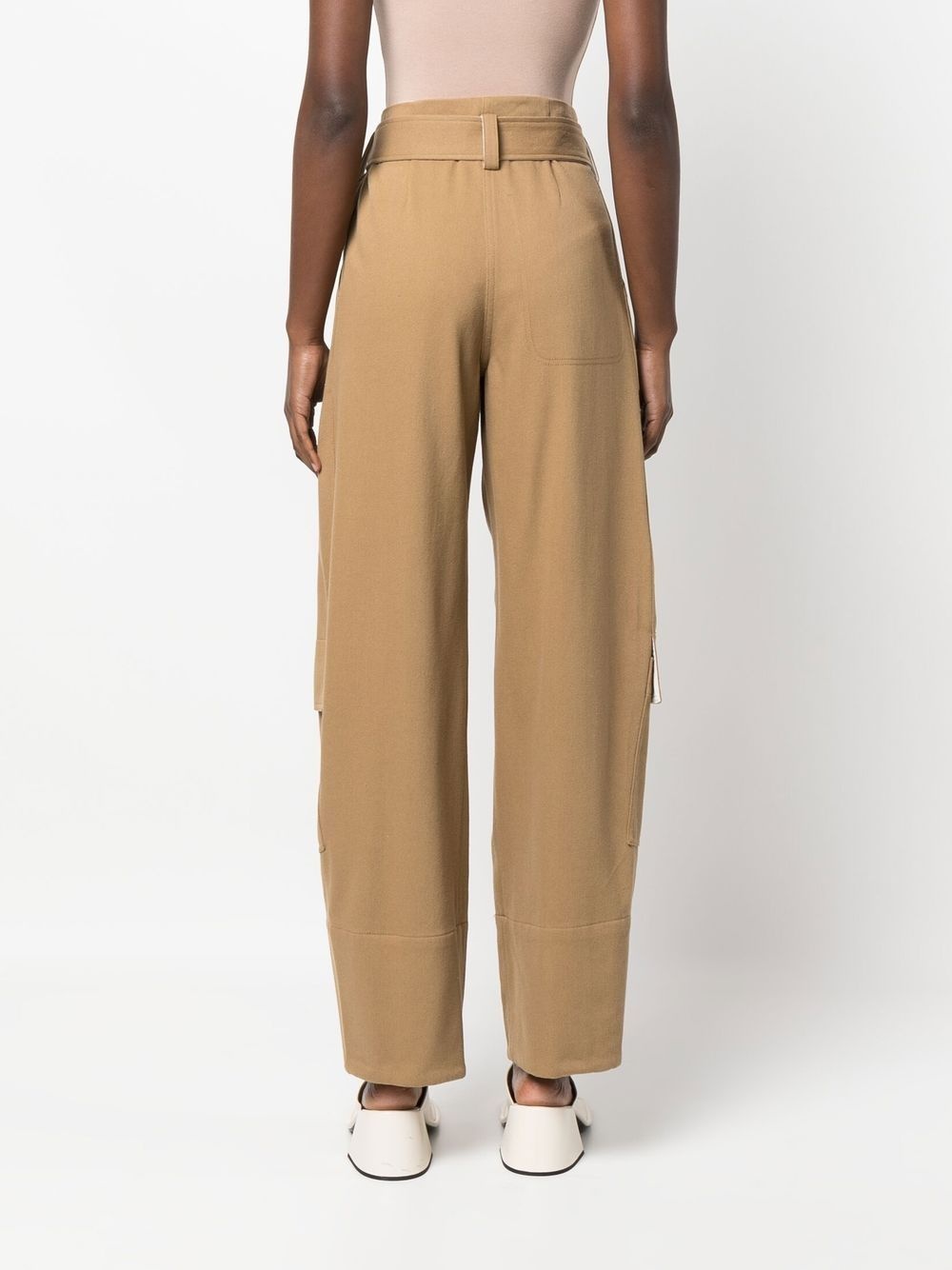 belted wide-leg trousers - 8
