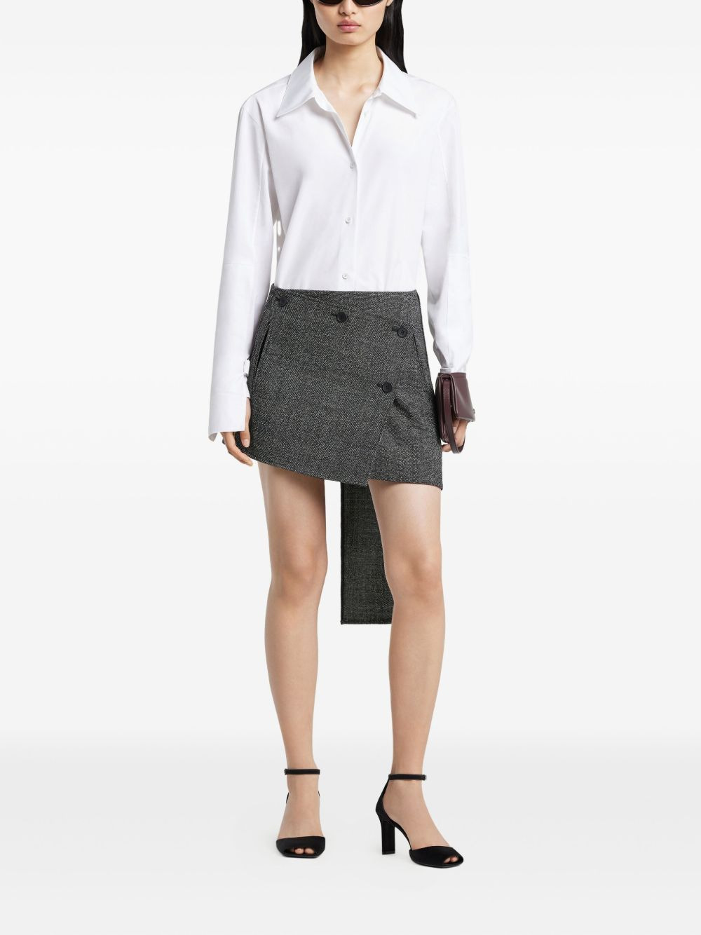 cuff-detail shirt - 2