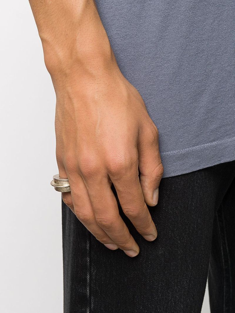 Parts of Four Foldform crescent ring outlook