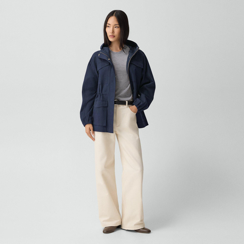 Theory Cinched Windbreaker Jacket in Brushed Chino outlook