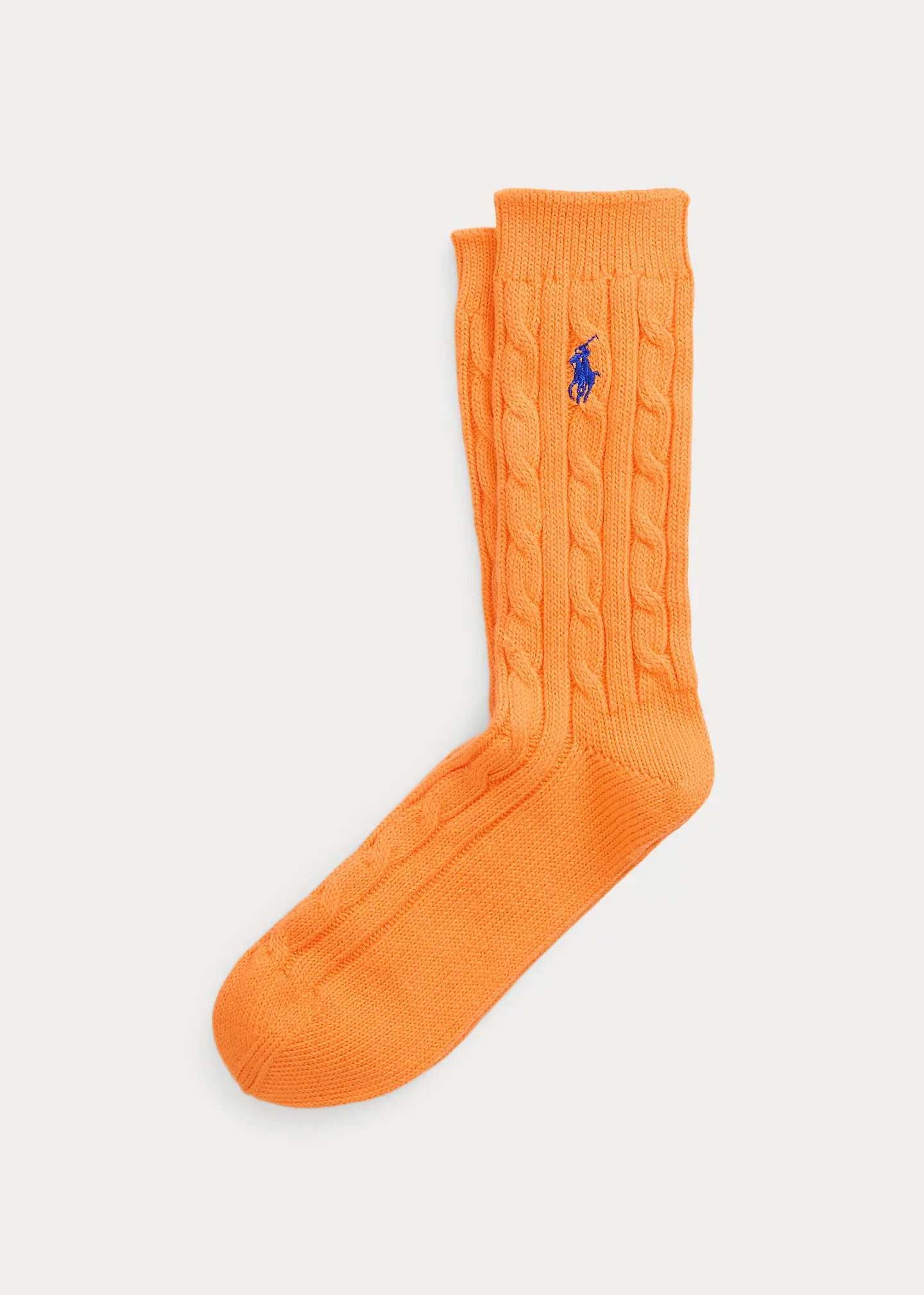 Cable-Knit Crew Socks - 1