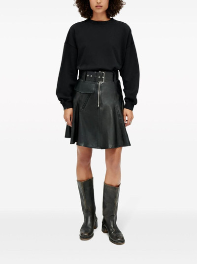 RE/DONE Moto leather skirt outlook