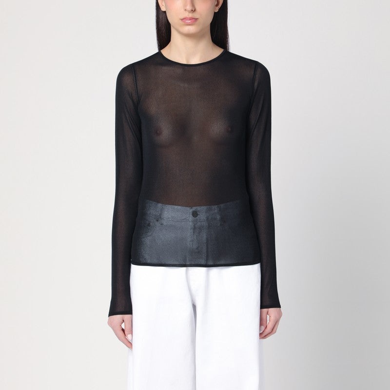 Golden Goose Black Semi-Transparent Sweater Women - 1