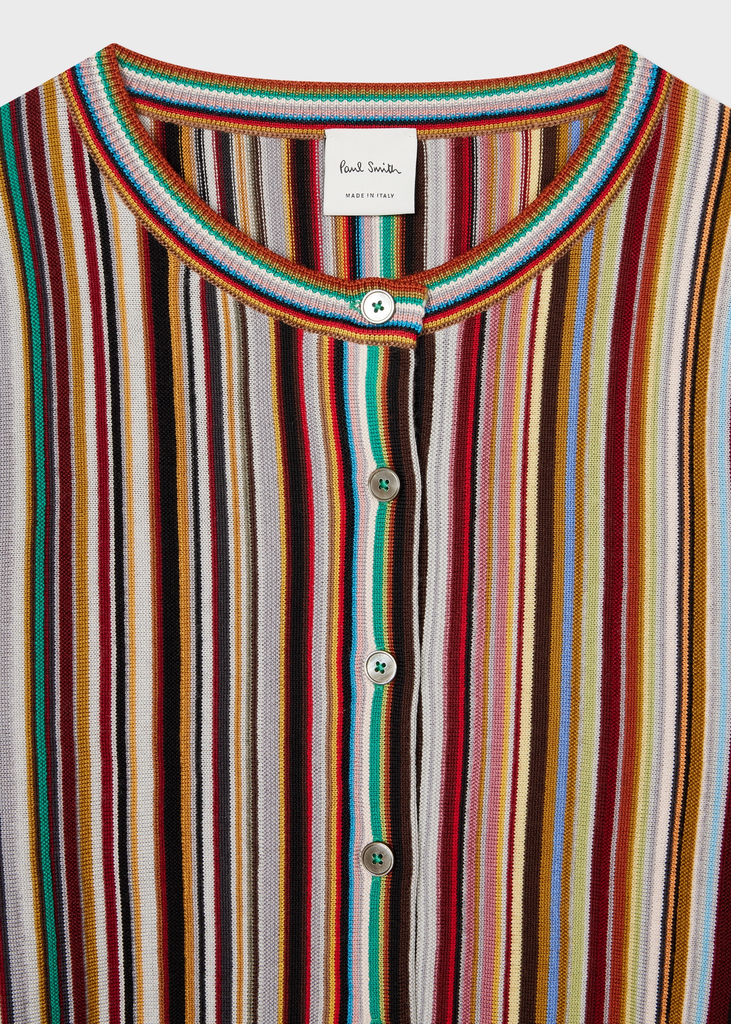 Women's 'Signature Stripe' Merino Wool Cardigan - 2