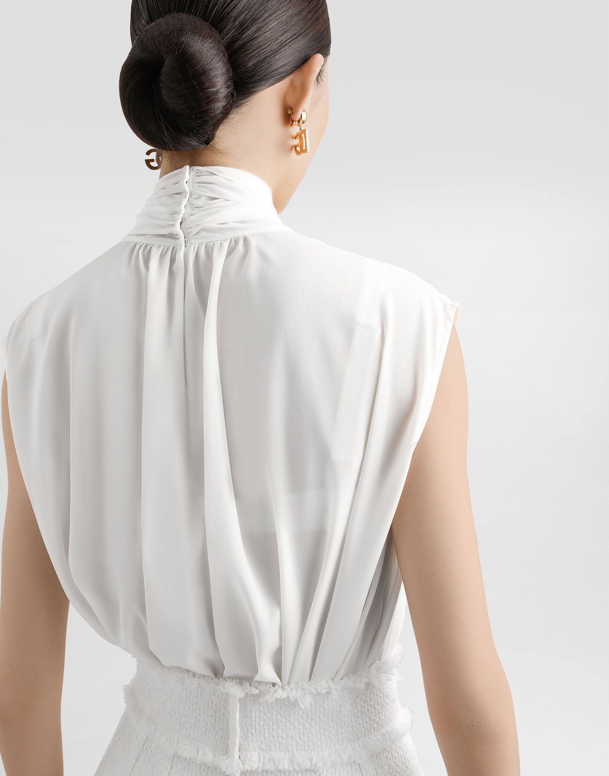 Crêpe de chine silk shirt - 5