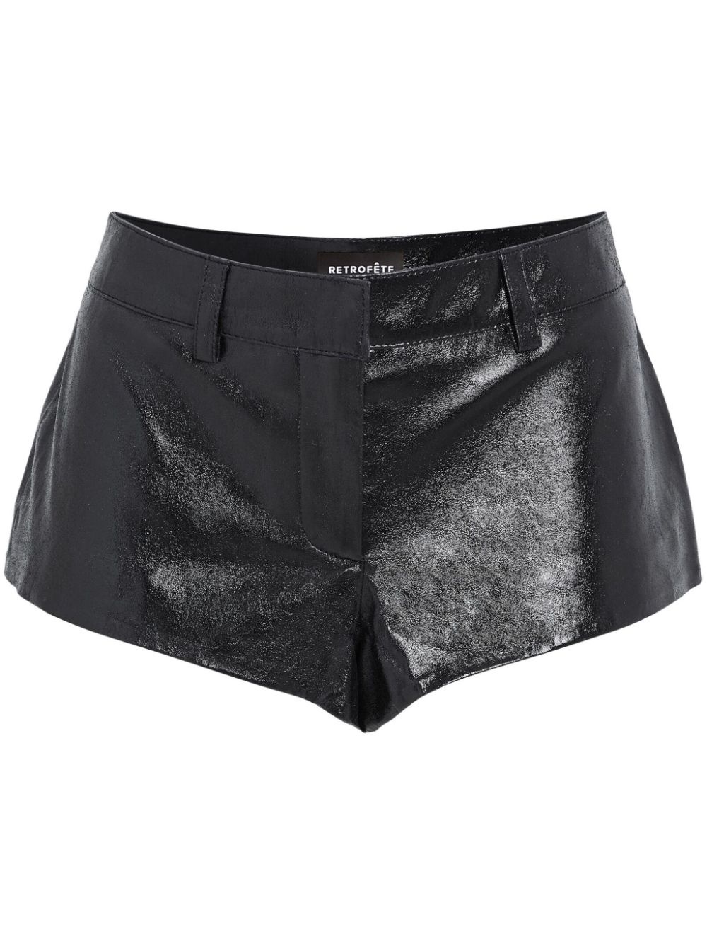 Aven leather mini shorts - 1