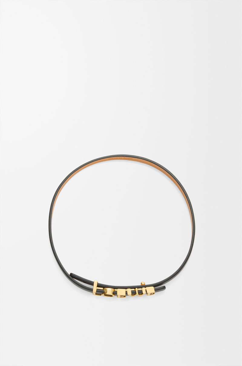 Double wrap LOEWE bracelet in calfskin 3