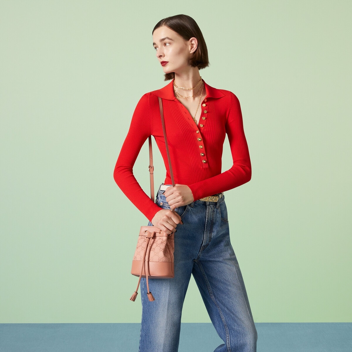 Ophidia GG mini bucket bag - 3