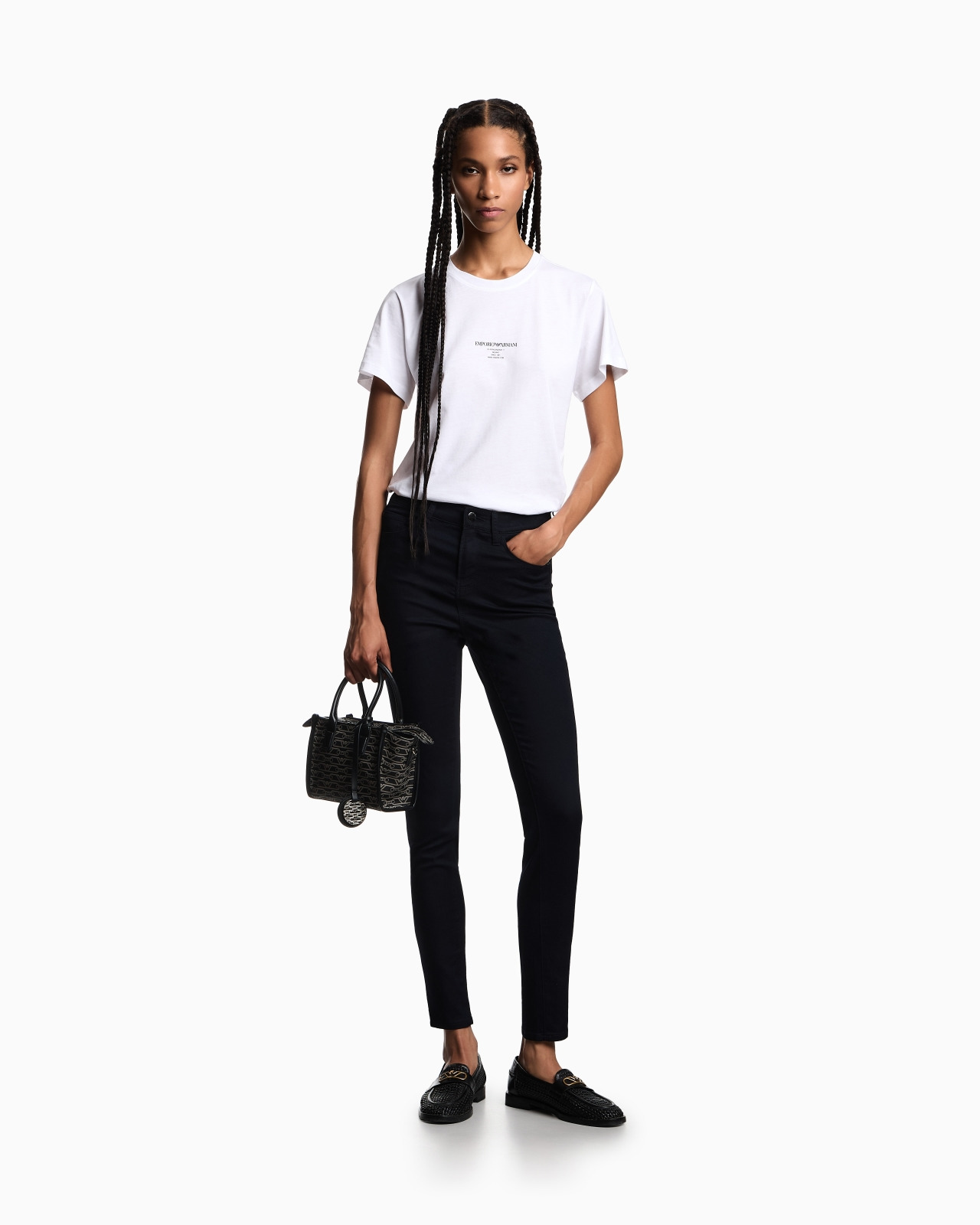 J20 high-waisted super-skinny leg jeans in stretch denim - 2