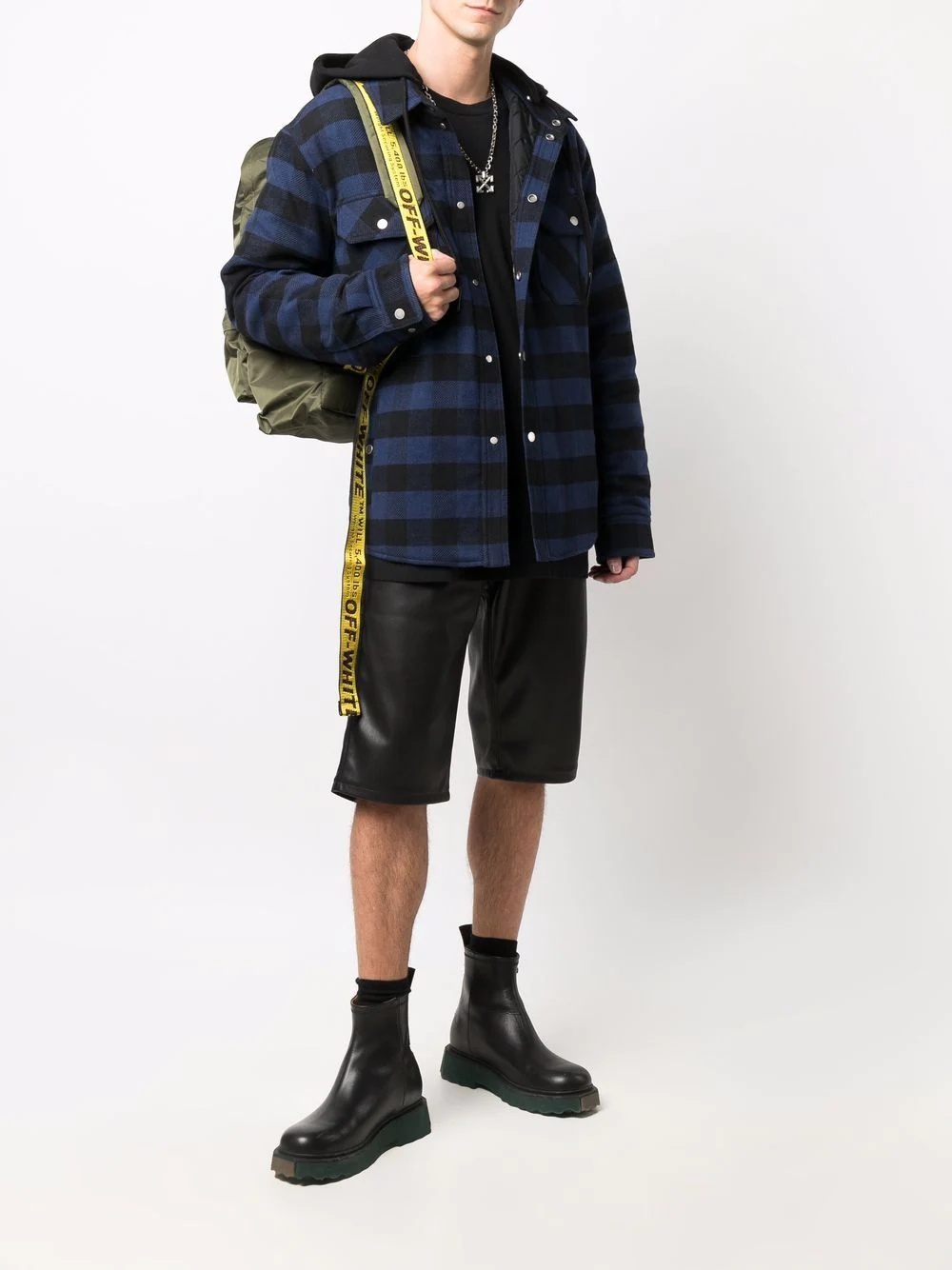 Arrows checked padded jacket - 2