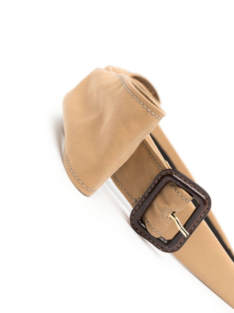 buckle-detail oversized bow headband 3