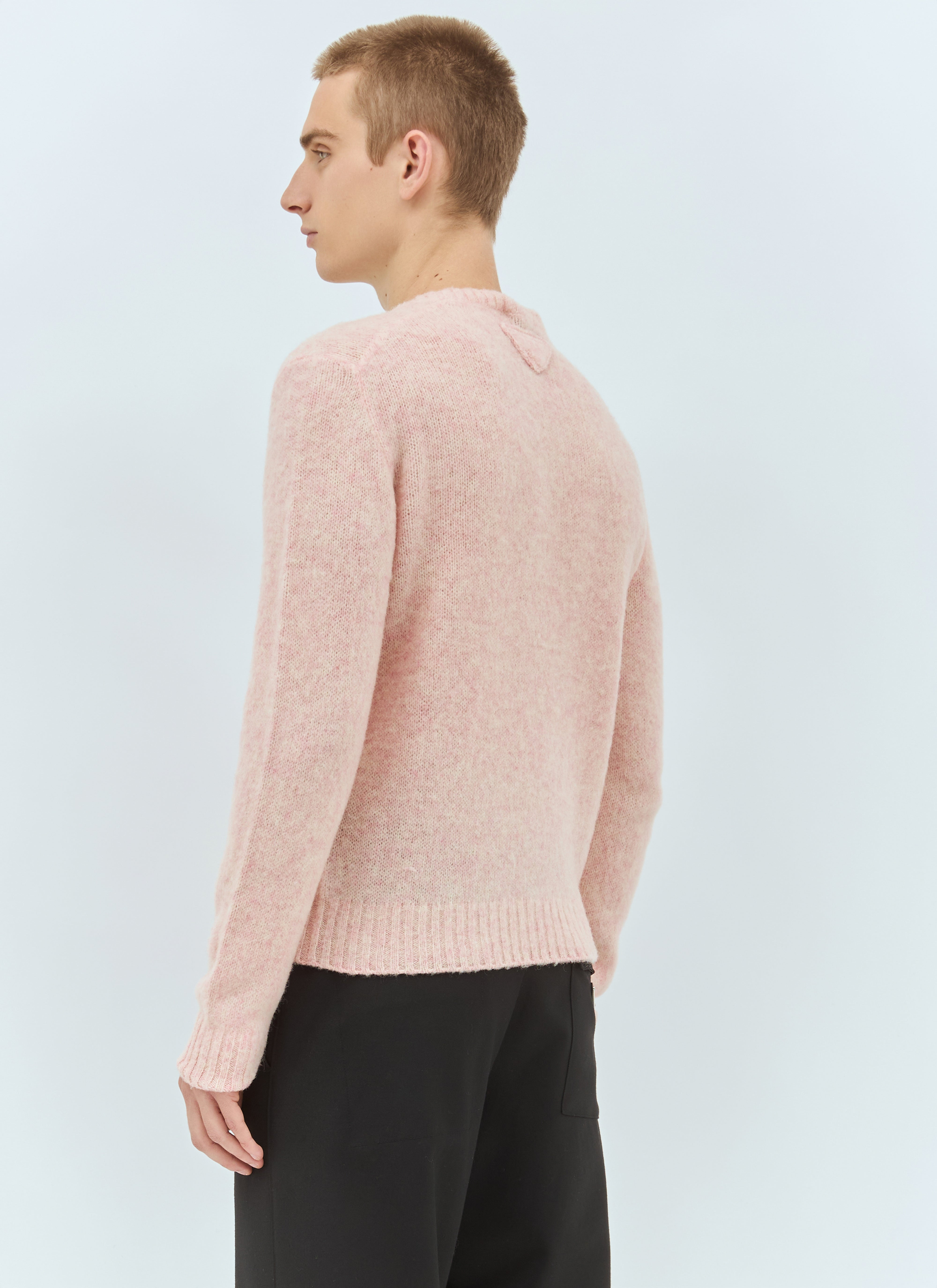 Prada Men Shetland Wool Crewneck Sweater - 5