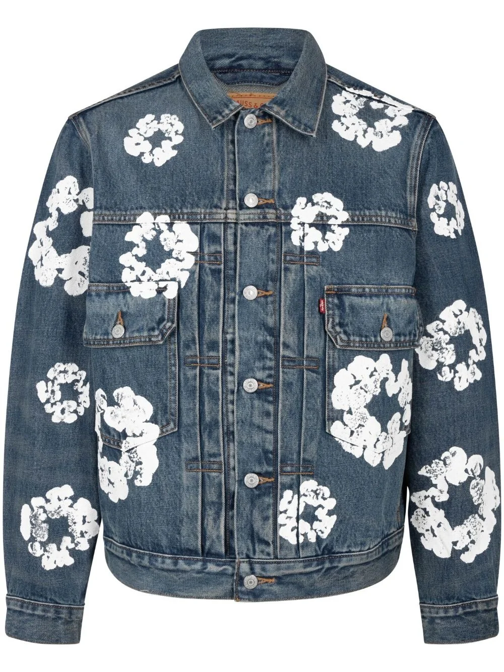x Levi's wreath-print denim jacket - 1