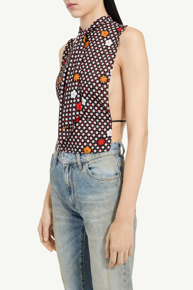 Graphic Floral Sleeveless Top 4