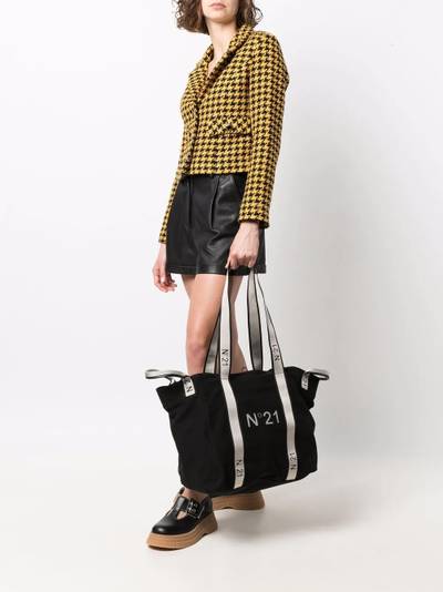 N°21 logo-print cotton tote bag outlook