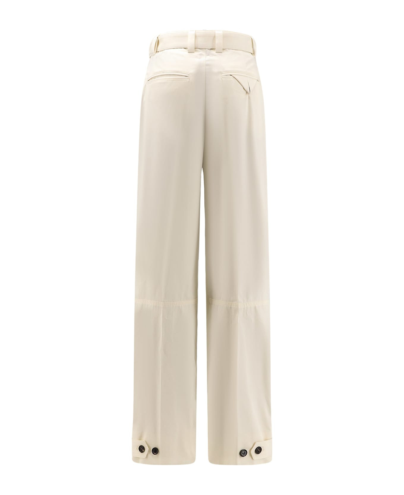 Light Cotton Trousers With Belt - 2