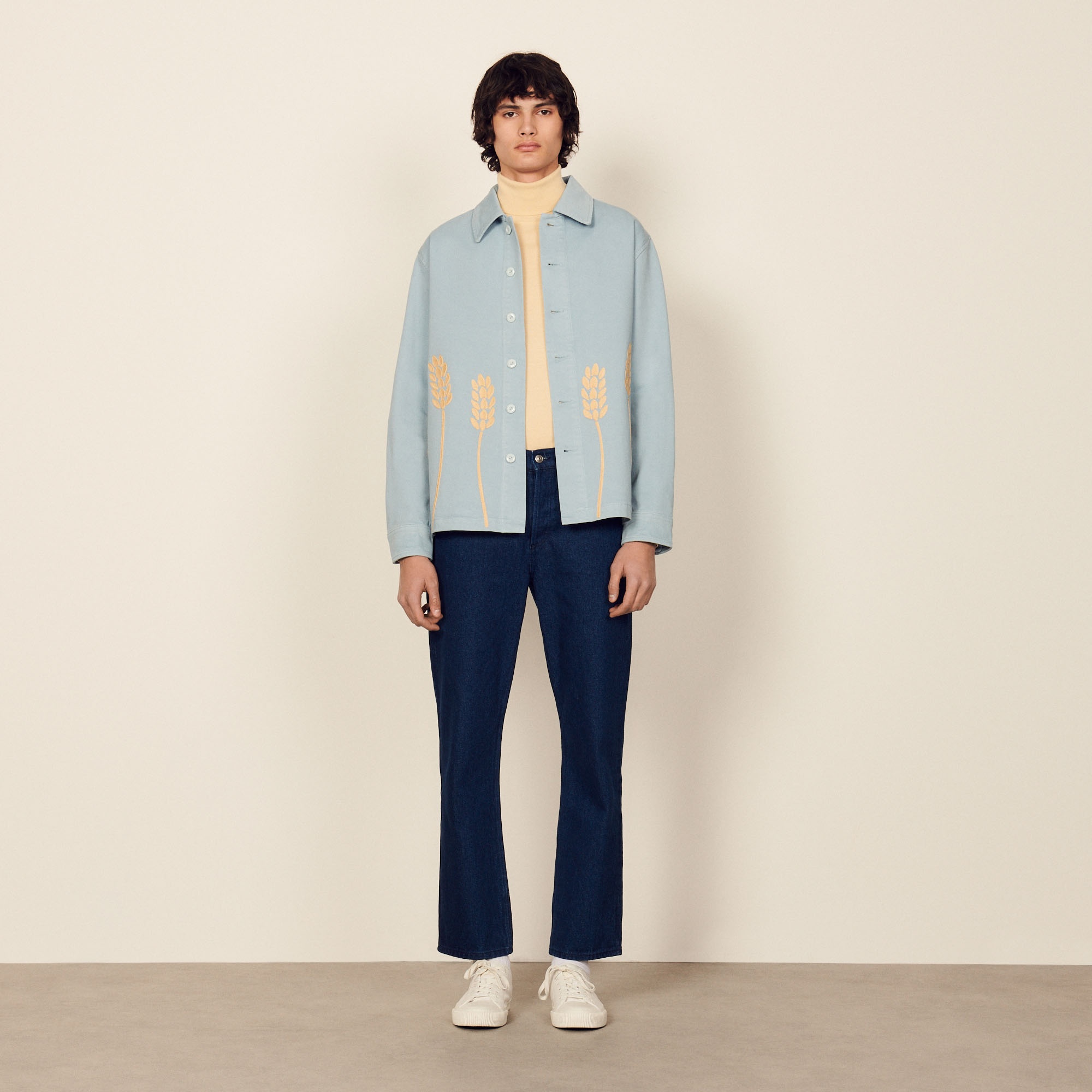 Embroidered cotton jacket - 6