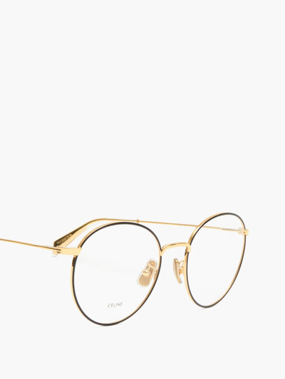 CELINE Round metal glasses outlook