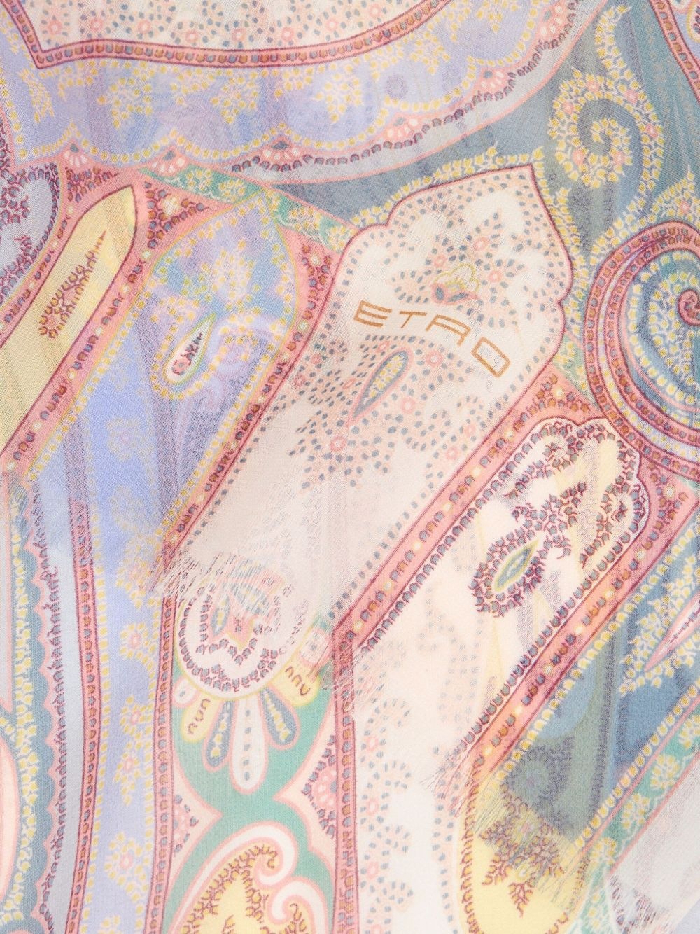 paisley-print silk scarf - 3