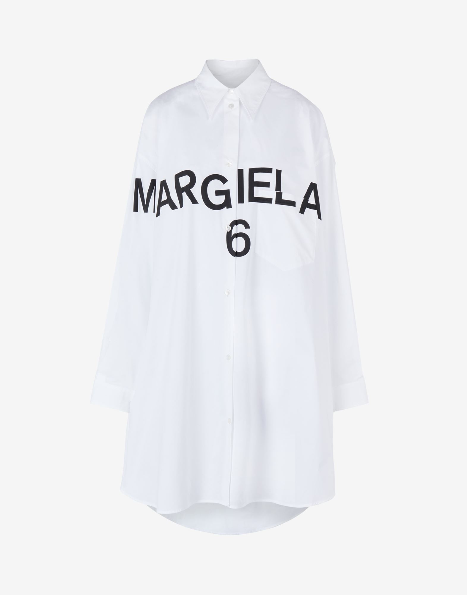 Margiela 6 poplin shirt-dress - 1