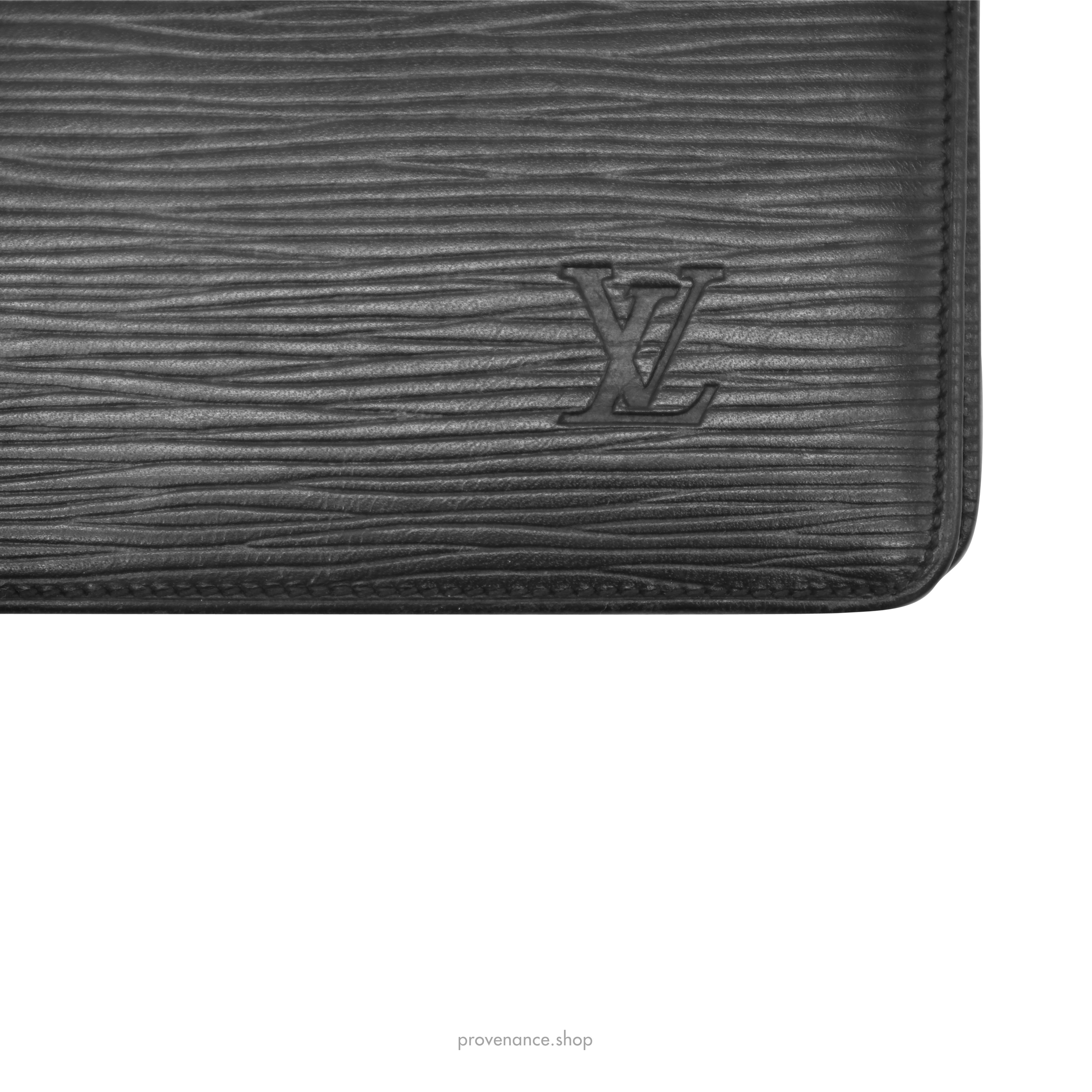 Louis Vuitton "MALLETIER" Long Wallet - Black Epi Noir Leather - 6
