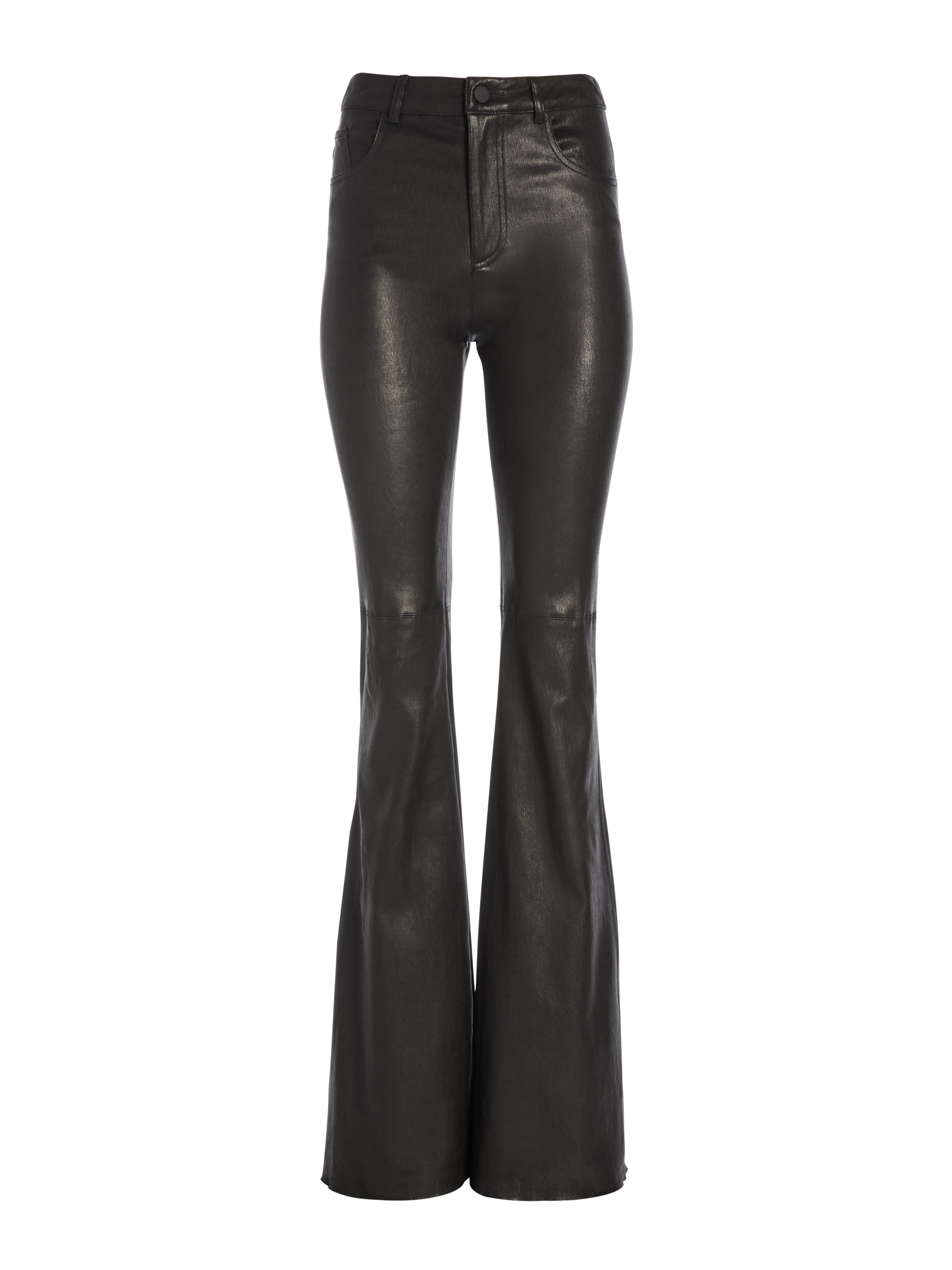 BRENT HIGH WAISTED LEATHER PANT - 1