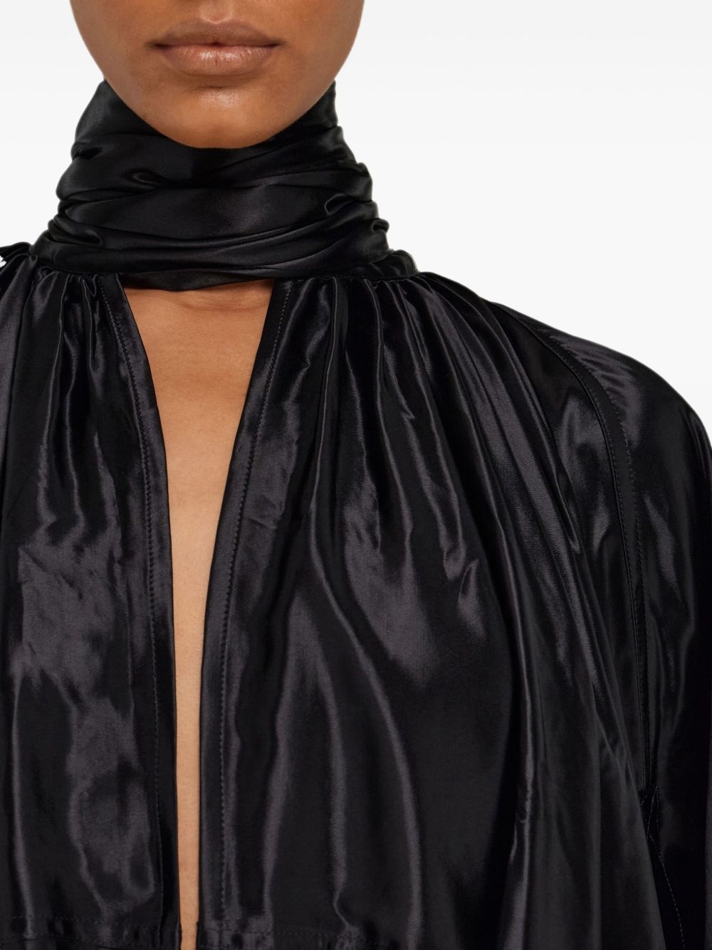 satin mini dress - 4