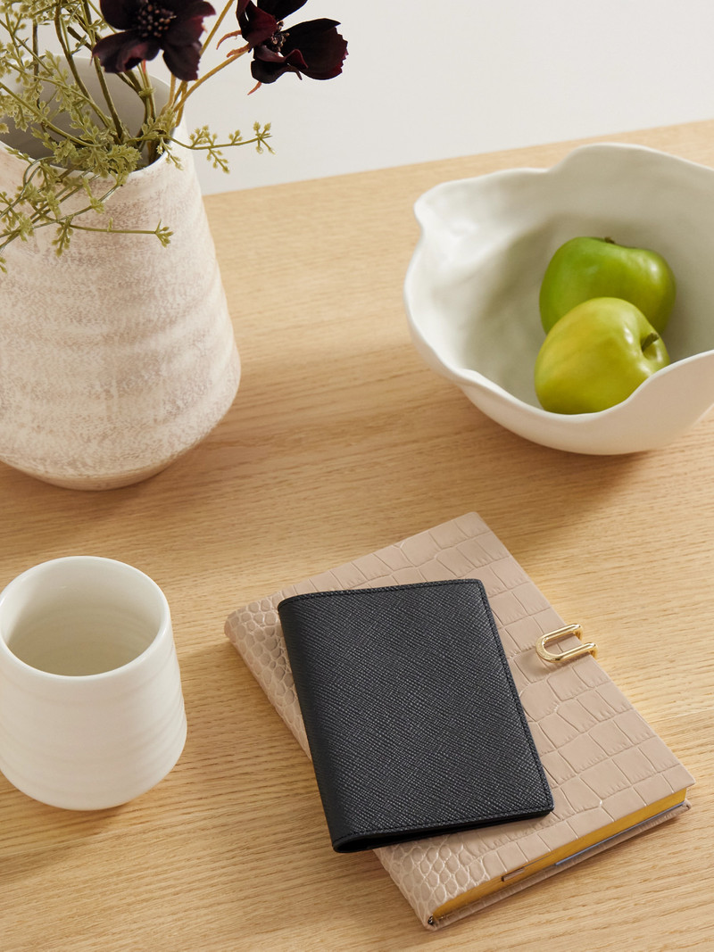 Smythson Panama Textured-leather Passport Holder outlook