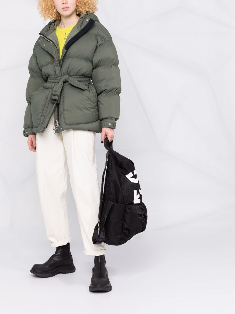 IENKI IENKI belted puffer jacket outlook