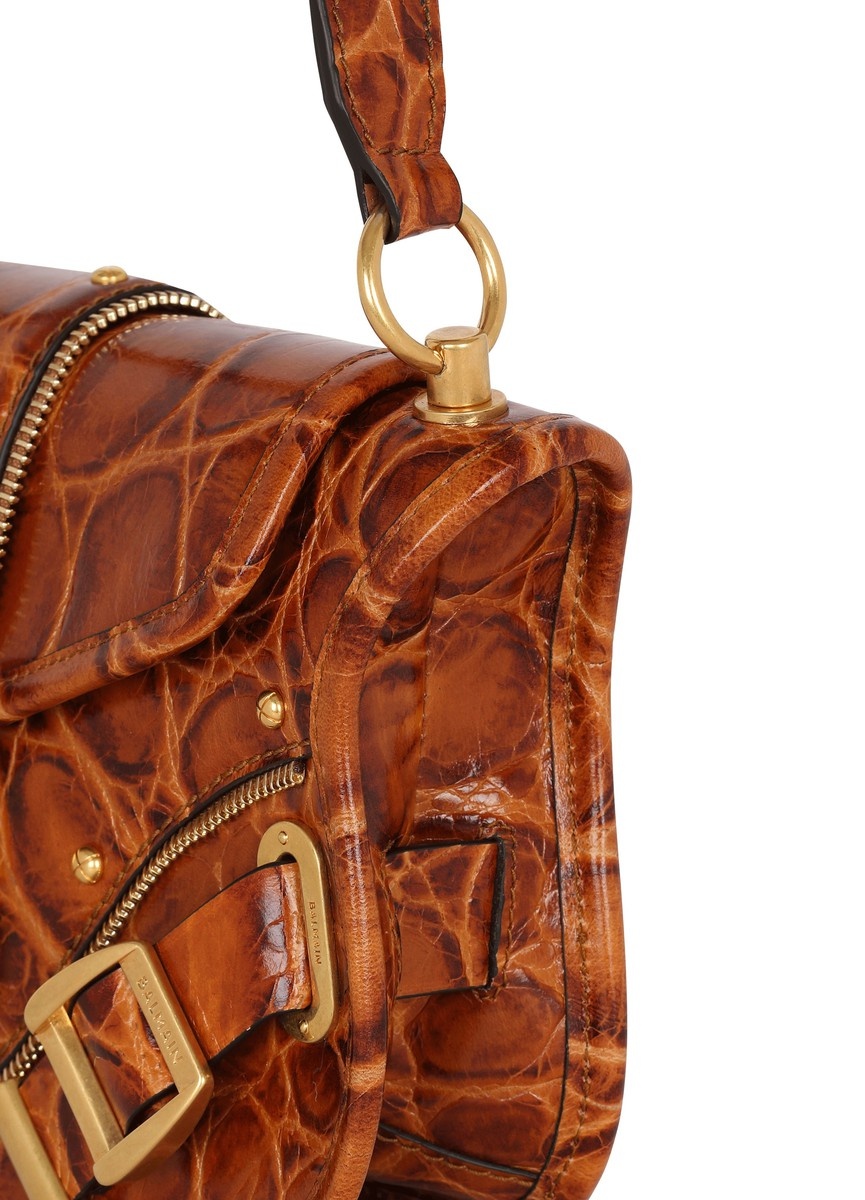 Blaze bag in crocodile effect leather - 6