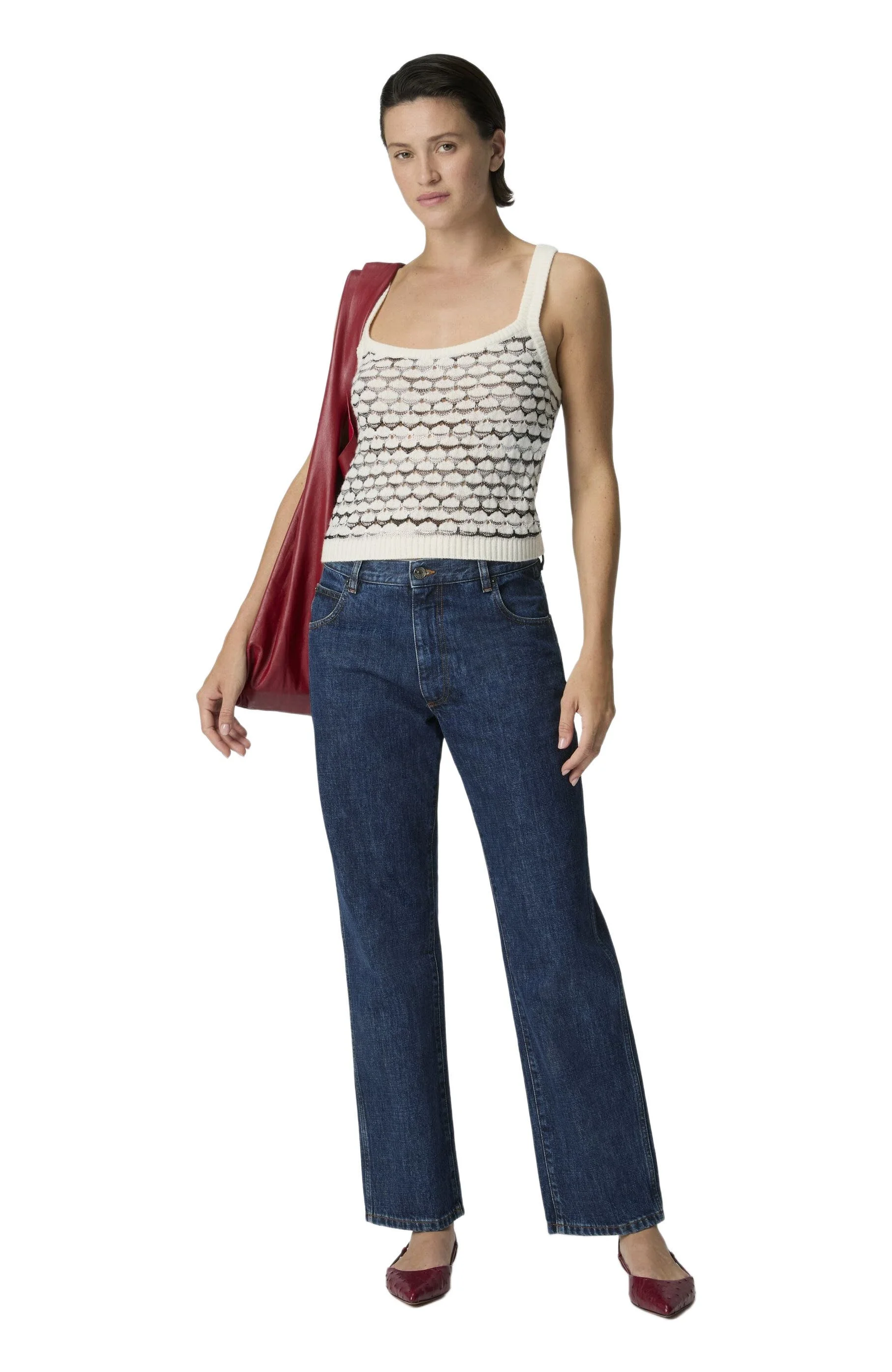 Missoni Cashmere And Viscose Tank Top With Contrast Trim in Green& Brown at Nordstrom - 1