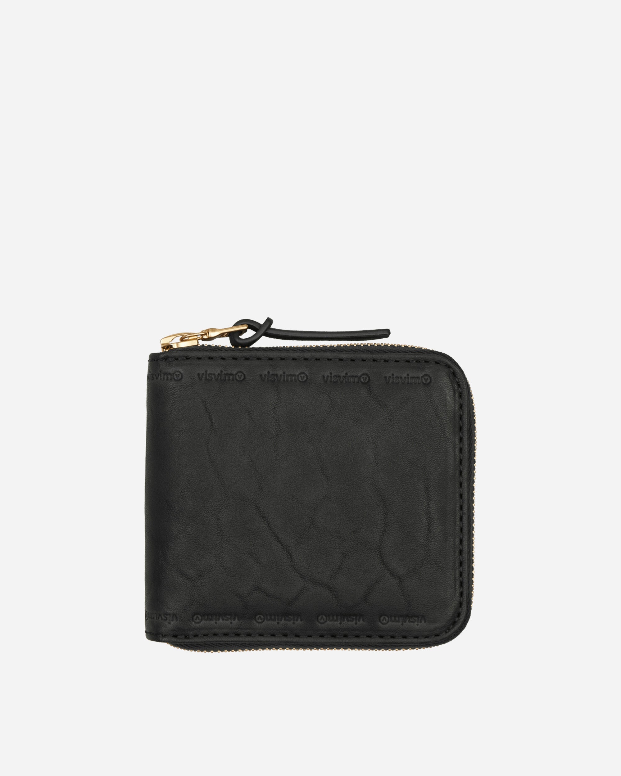 付属品有】visvim LEATHER BI-FOLD KNGR BLACK