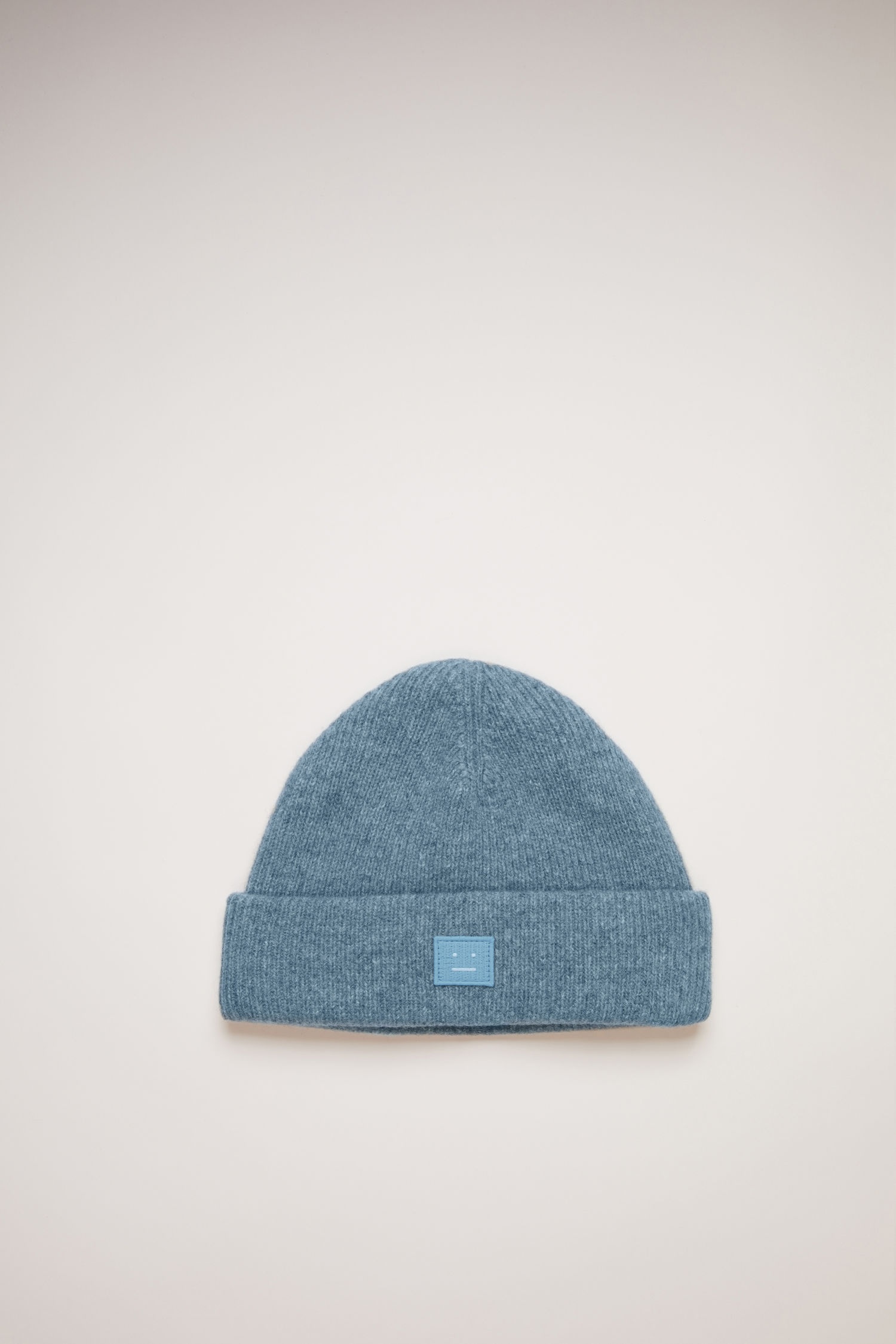 Face patch beanie mineral blue - 1