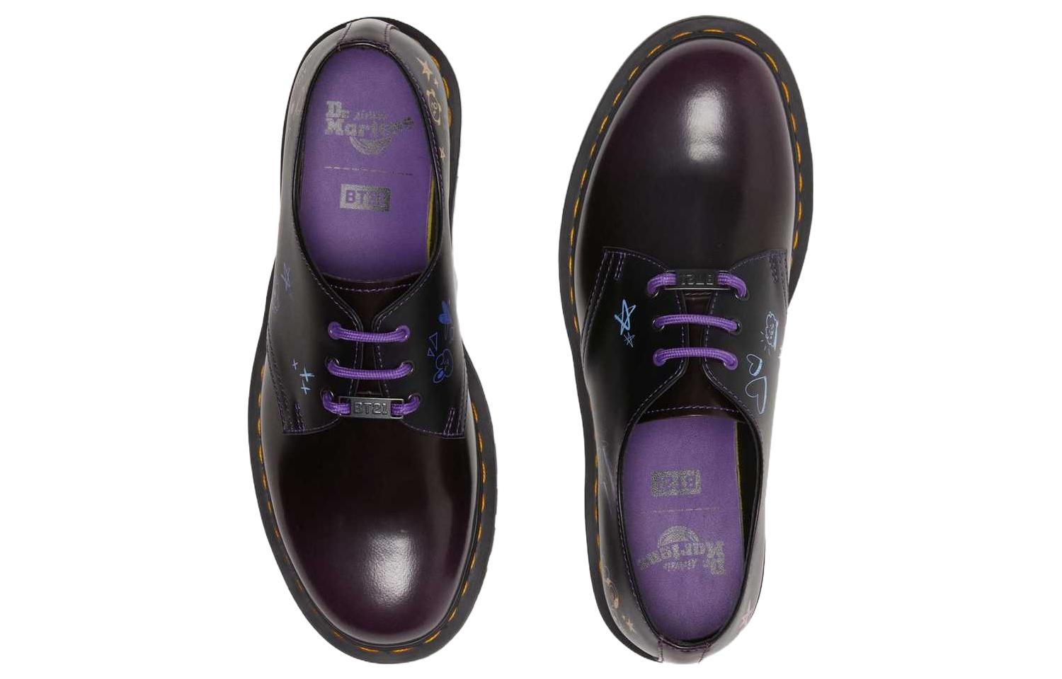 Dr. Martens BT21 Leather Oxford Shoes 'Purple' 30893511 - 4