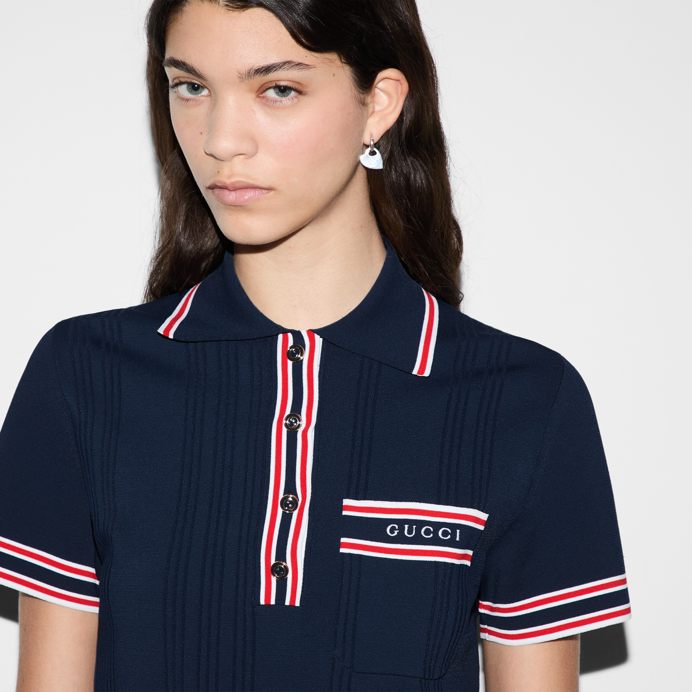 Stretch viscose polo top - 5