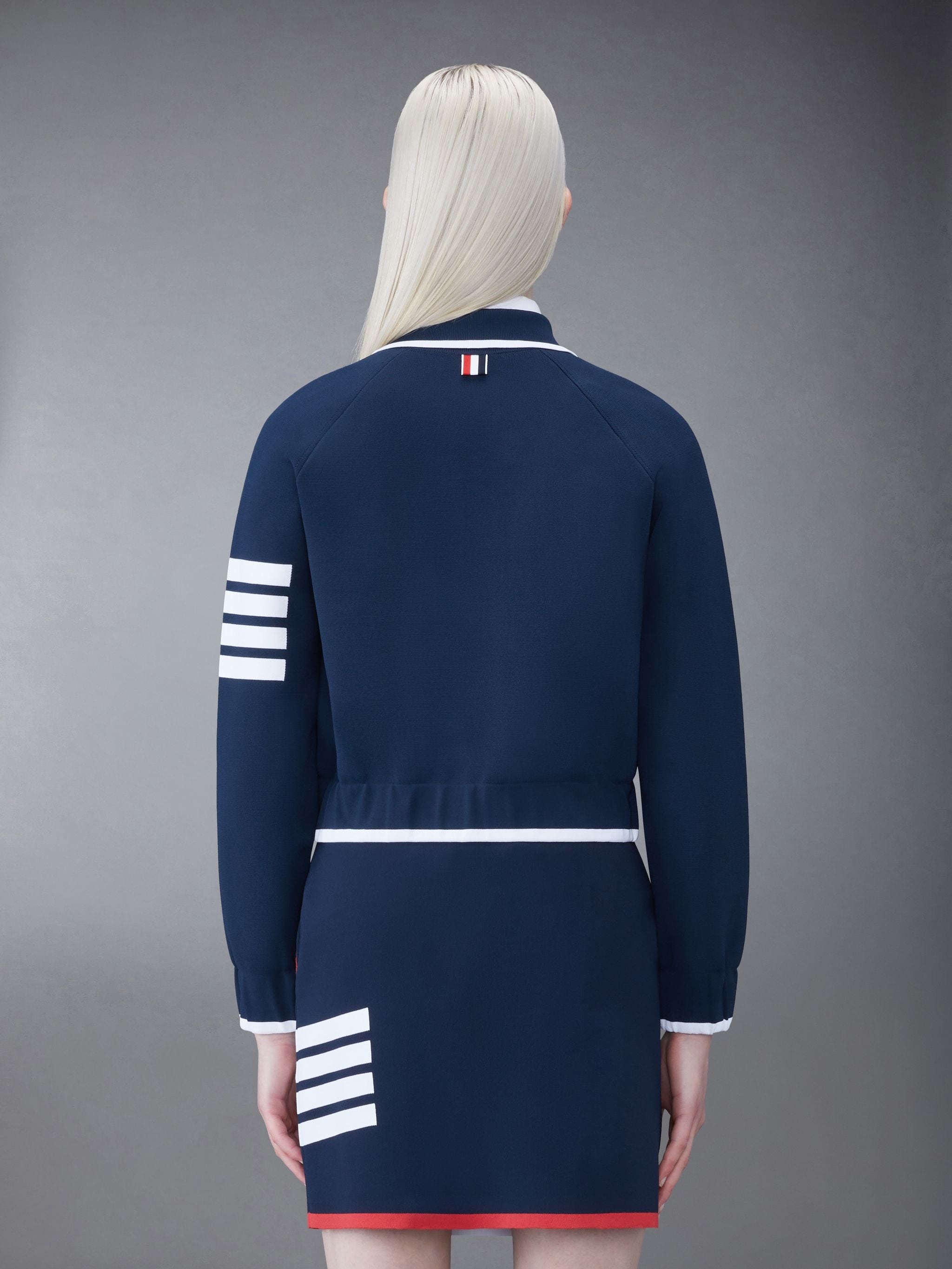 Viscose 4-Bar Polo Bomber Jacket - 2